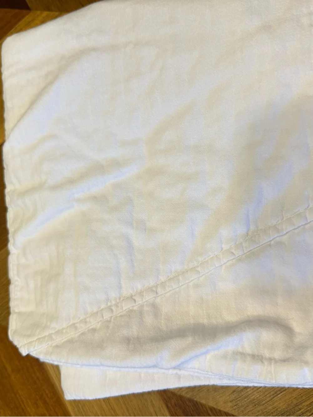 West Elm White Cotton Pillowcase - Soft White Bedding